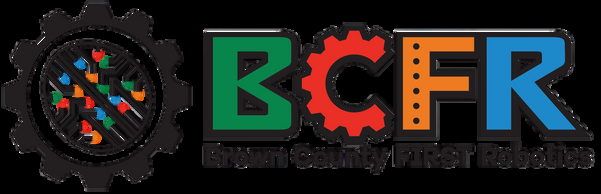 Text in the image: BCFR Brown County FIRST Robotics