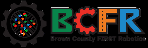 Text in the image: BCFR Brown County FIRST Robotics